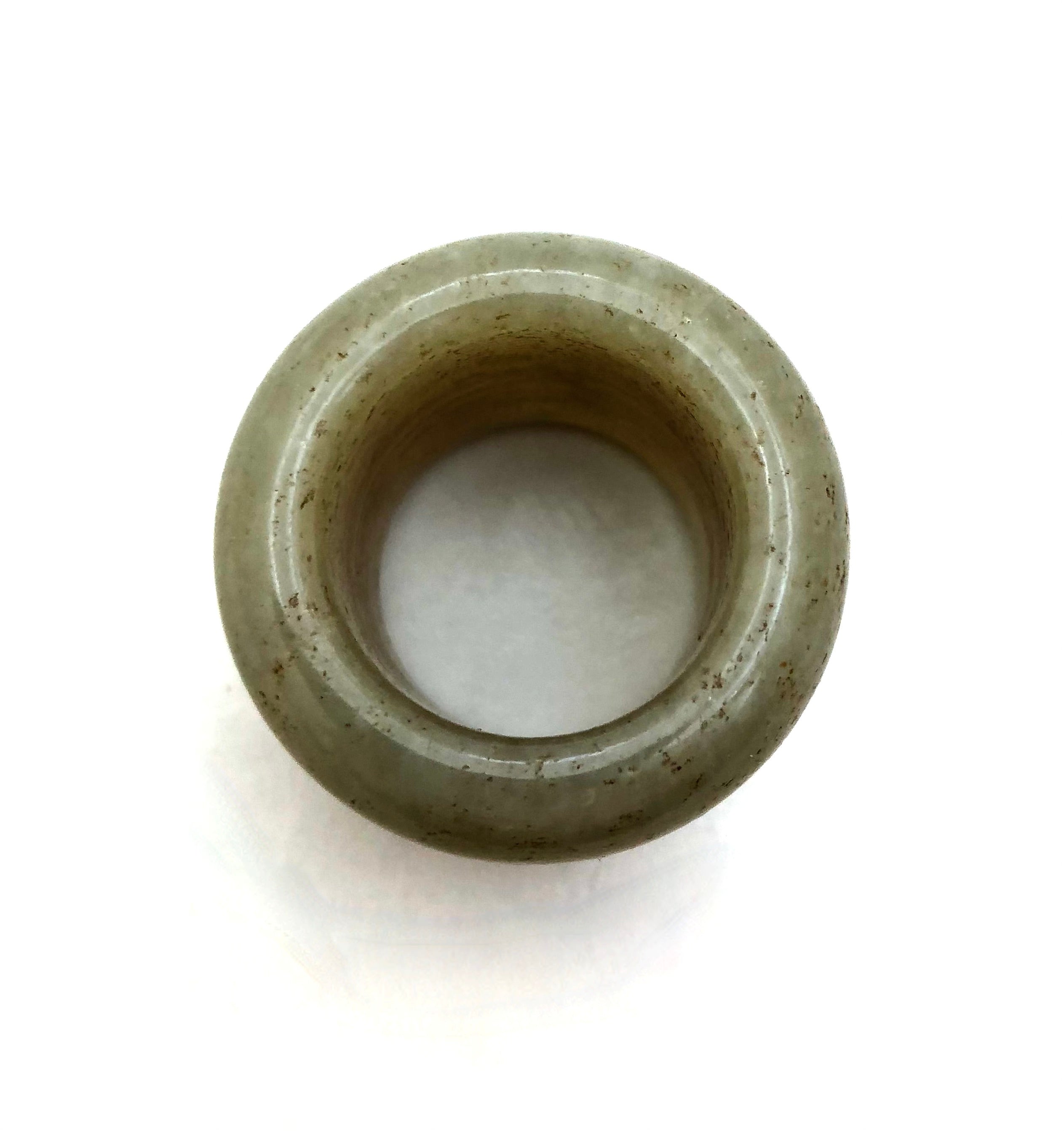 Qing Antique Chinese Hand Carved Jade Archers Ring | Banzhi Thumb Guard