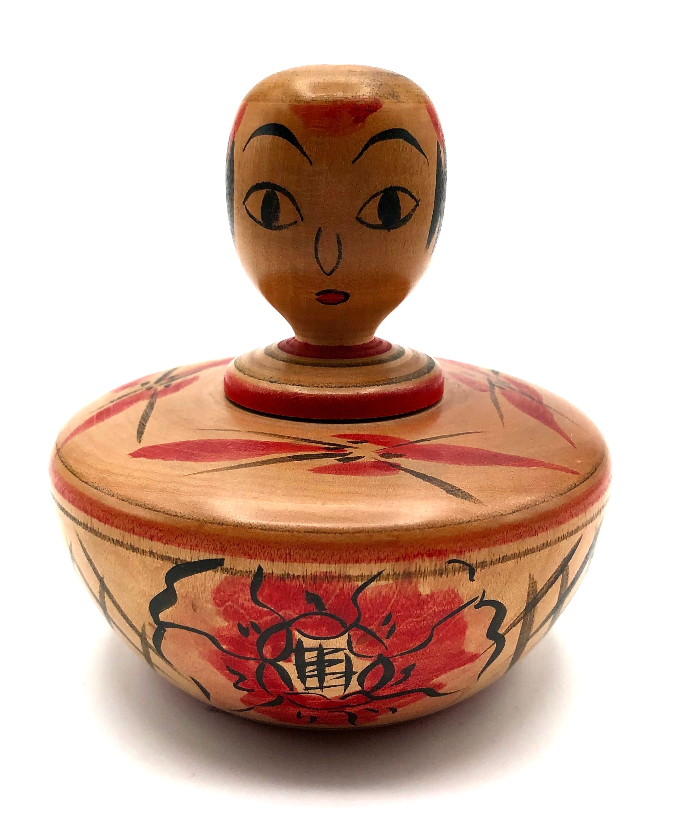 Vintage Japanese 'Takobozu' Nakanosawa Ejiko Kokeshi by Kakizaki, Fumio