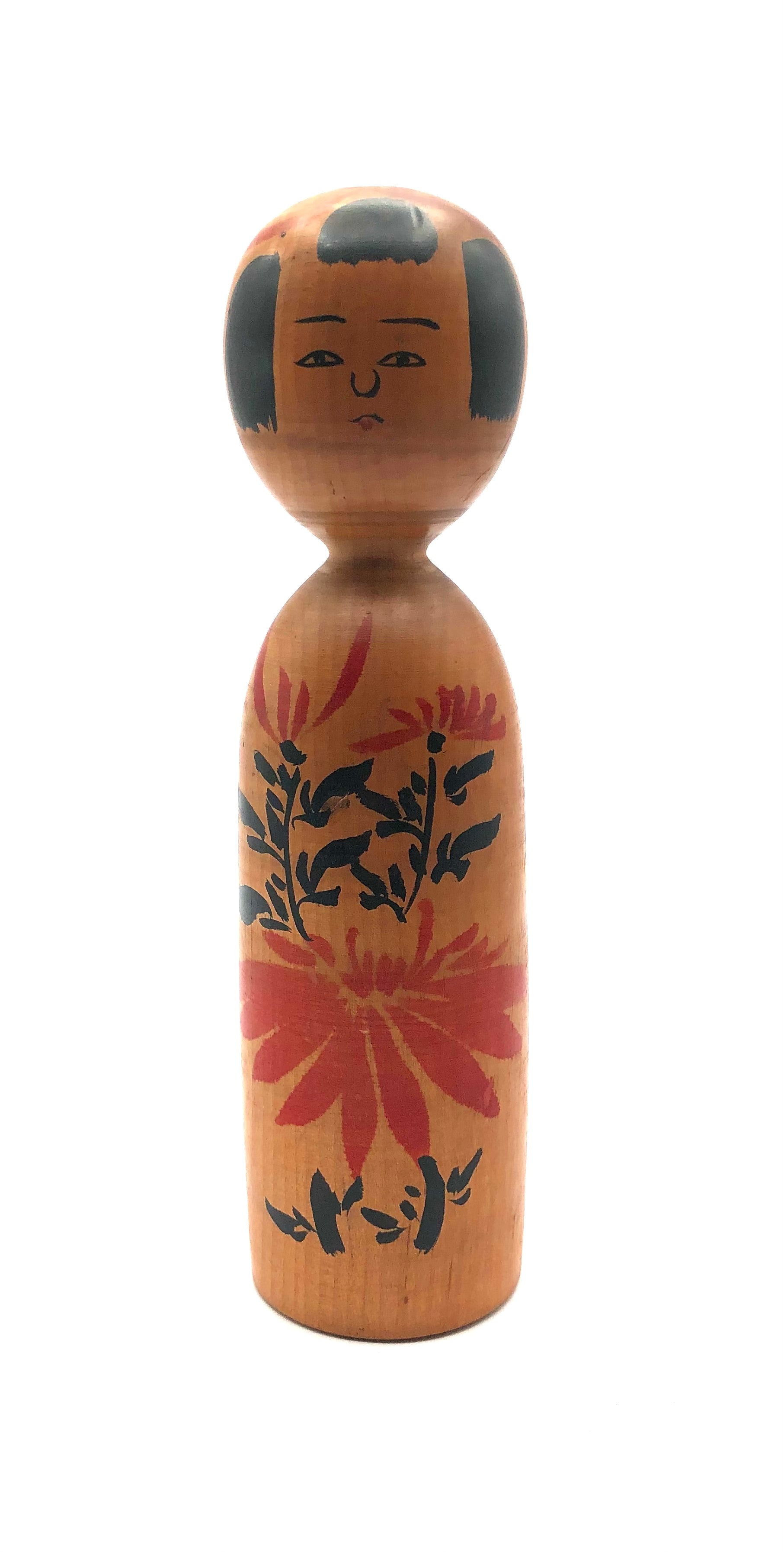 Rare creative vintage Kokeshi by award winning artist Harumasa Tanaka mid century Japanese art sculpture wooden Kokeshi doll hotsell