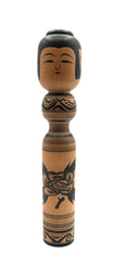 Vintage Japanese Traditional Tsugaru Kokeshi by Sato, Zenji (1925- 1985)