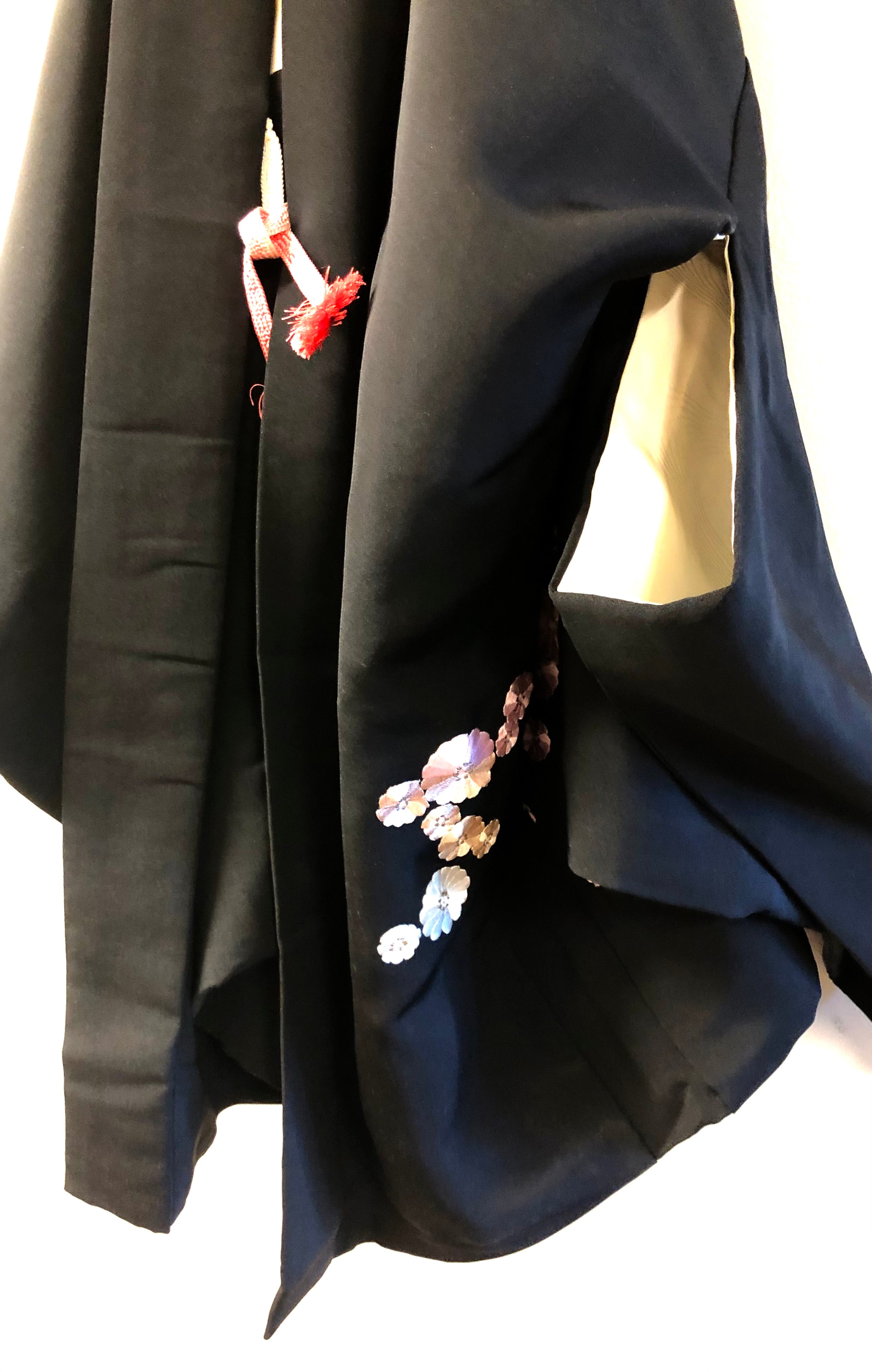Khaki Traditional Japanese Style Women's Kimono Jacket Haori