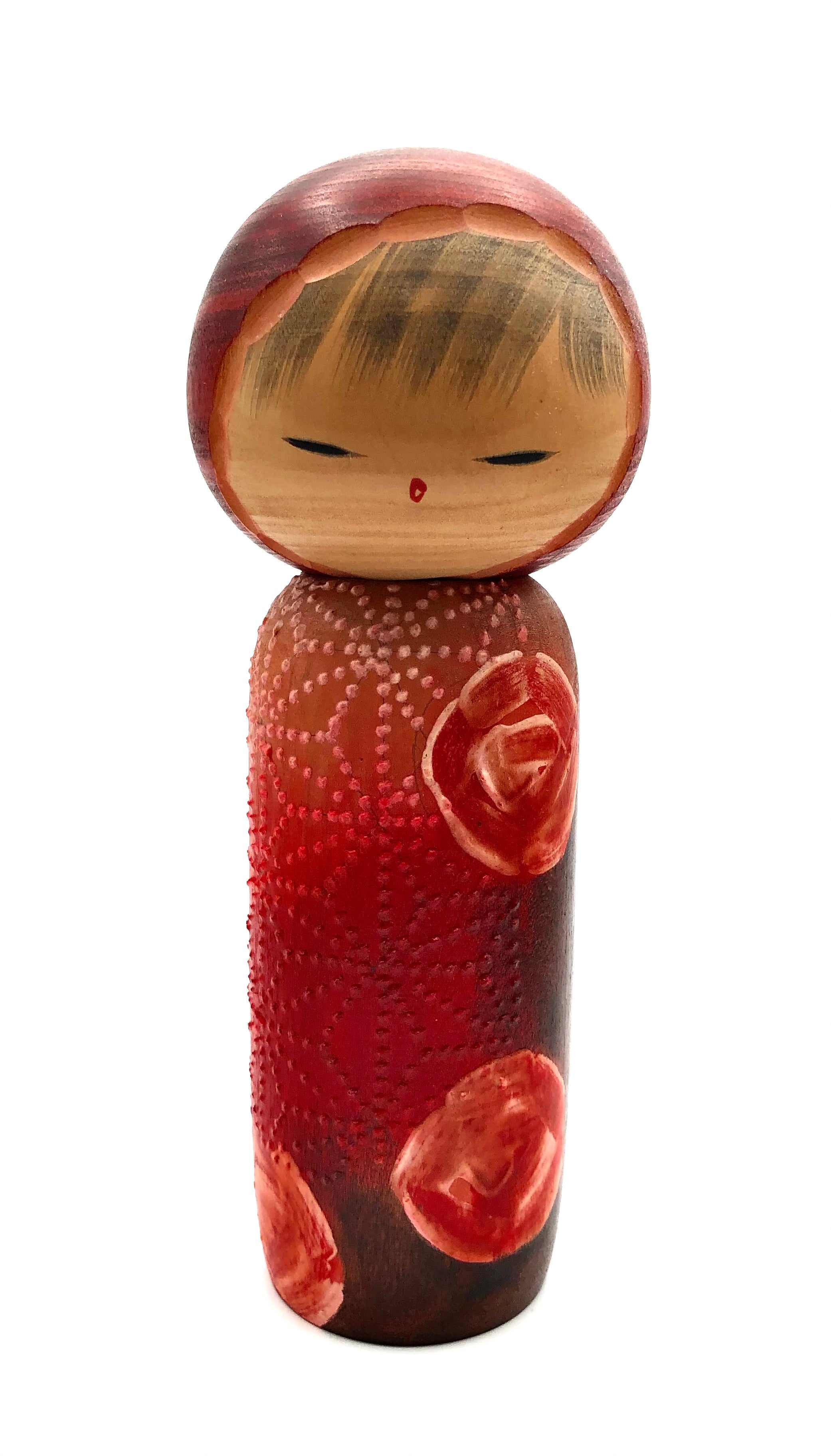Vintage Sosaku Kokeshi entitled “Kanako | Flower Girl” by Watanabe, Masao (1917-2007)