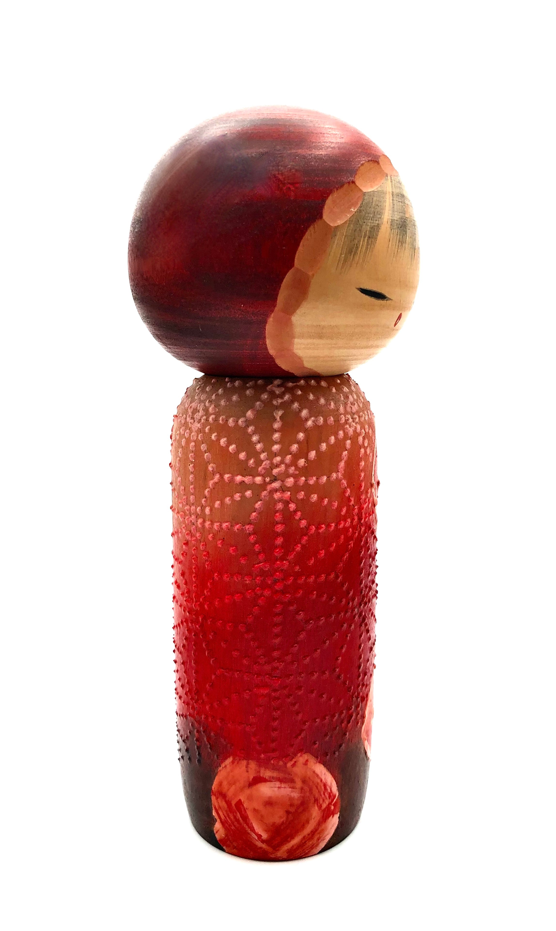 Vintage Sosaku Kokeshi entitled “Kanako | Flower Girl” by Watanabe, Masao (1917-2007)