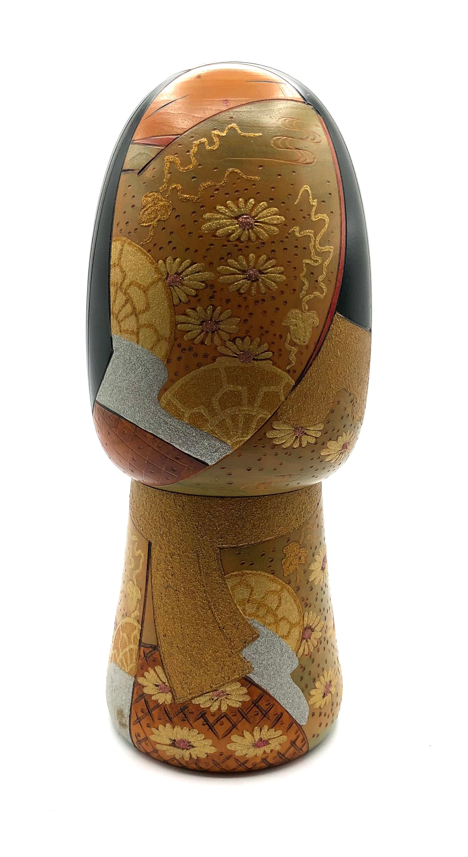 Vintage Sosaku Kokeshi entitled: “Natsu.no.hi | Summer Day” by Sekiguchi, Toshio (1947-)