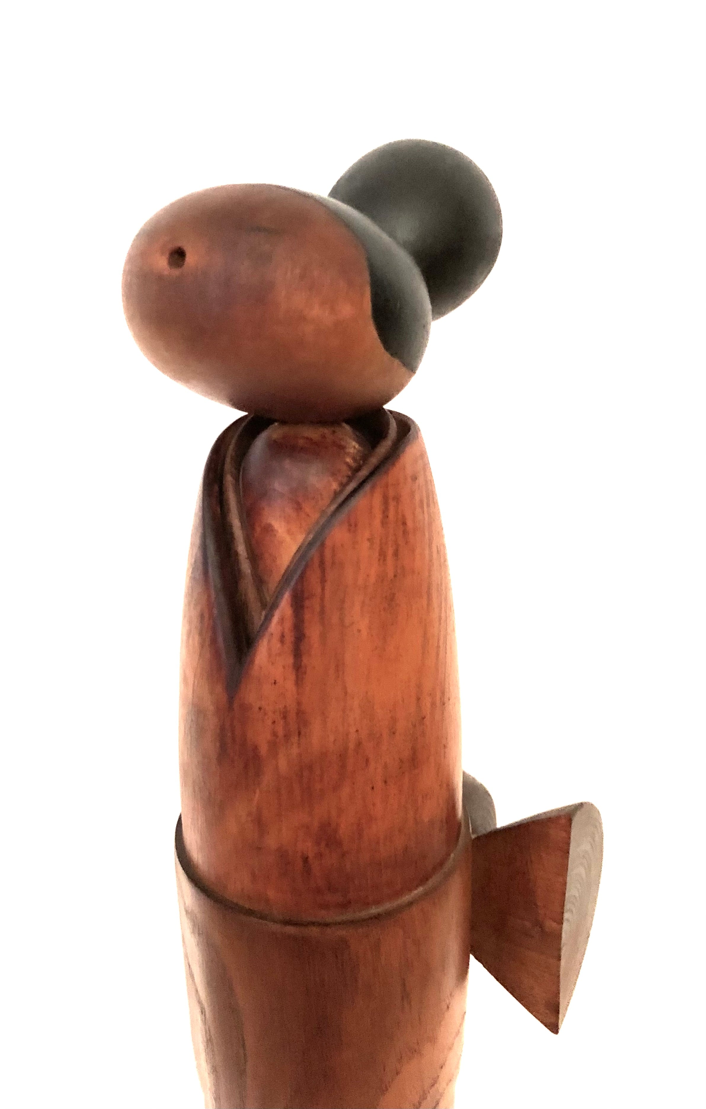 Vintage Sosaku Kokeshi entitled: “Nokutān | Nocturne” by Shouzan, Shido (1932-1995)