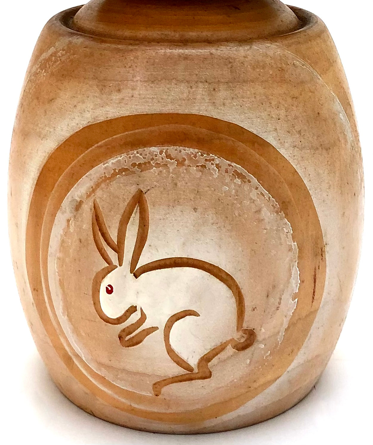 Vintage RARE Japanese Zodiac Rabbit (Usagi) Kokeshi by Sato, Kouson