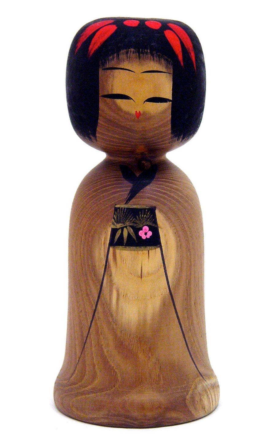 Sosaku Kokeshi by Matagoro, Kiyomi entitled: "Sho-Chiku-Bai | Good Luck"