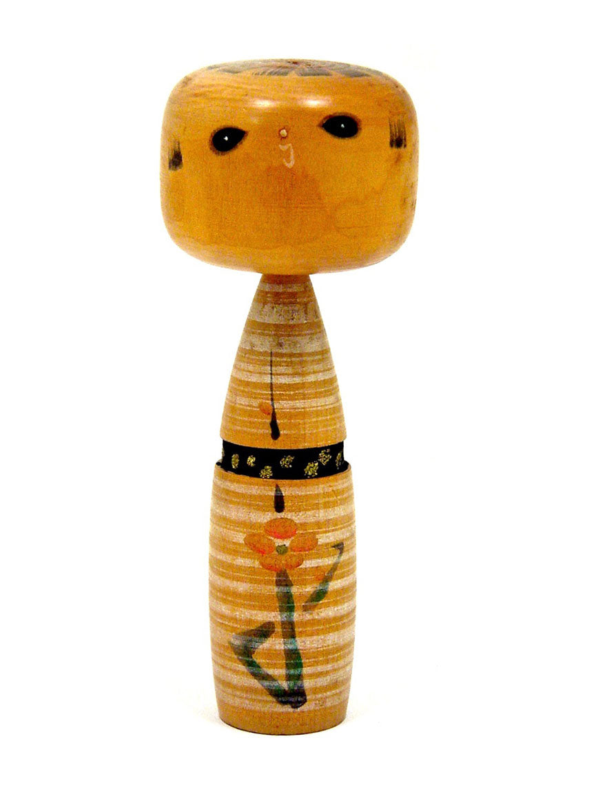 Umeko | Plum Child Vintage Sosaku Kokeshi Doll by Takahashi, Hashime