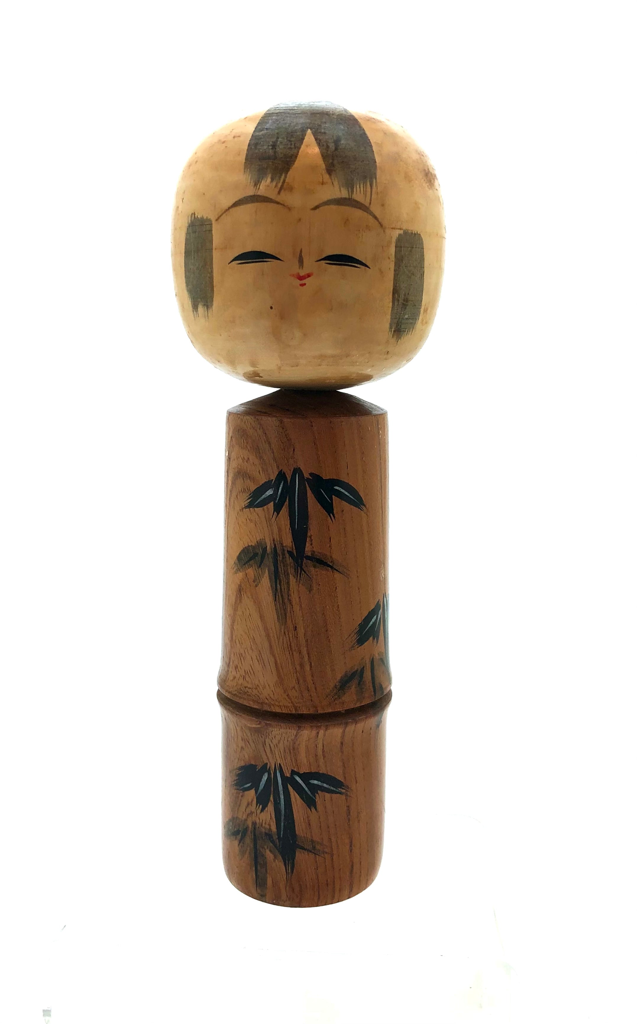 Vintage Sosaku Kokeshi Entitled “Bamboo Forest | Chikurin” by Masuo, Sato