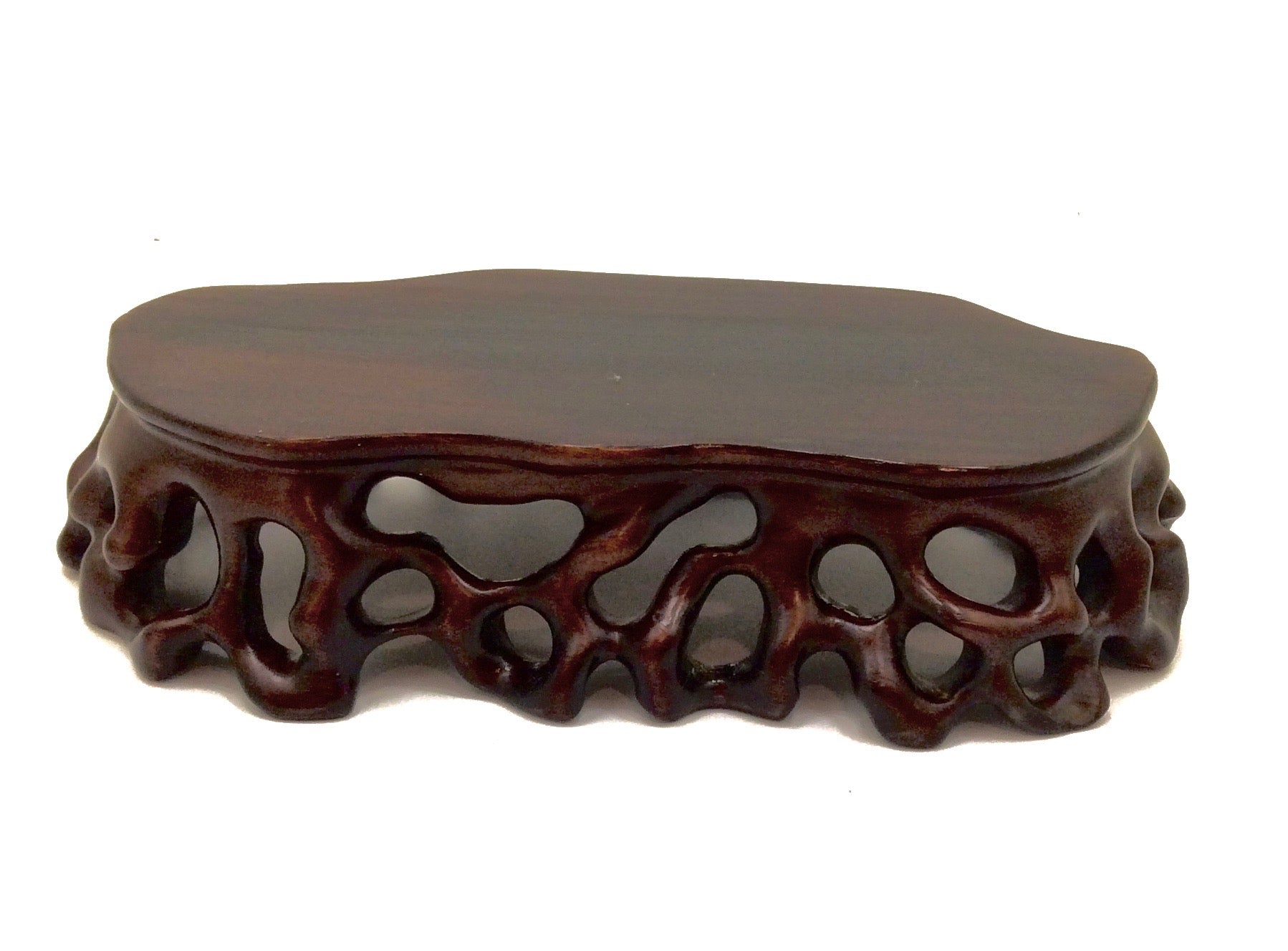 Vintage Chinese Carved Rosewood Stand