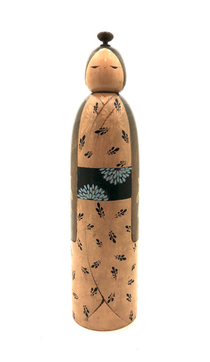 Vintage Sosaku Kokeshi Entitled, “FUGA” by Kishi, Sadao