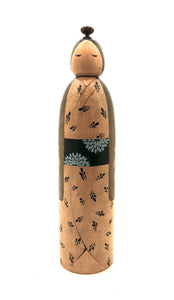 Vintage Sosaku Kokeshi Entitled, “FUGA” by Kishi, Sadao