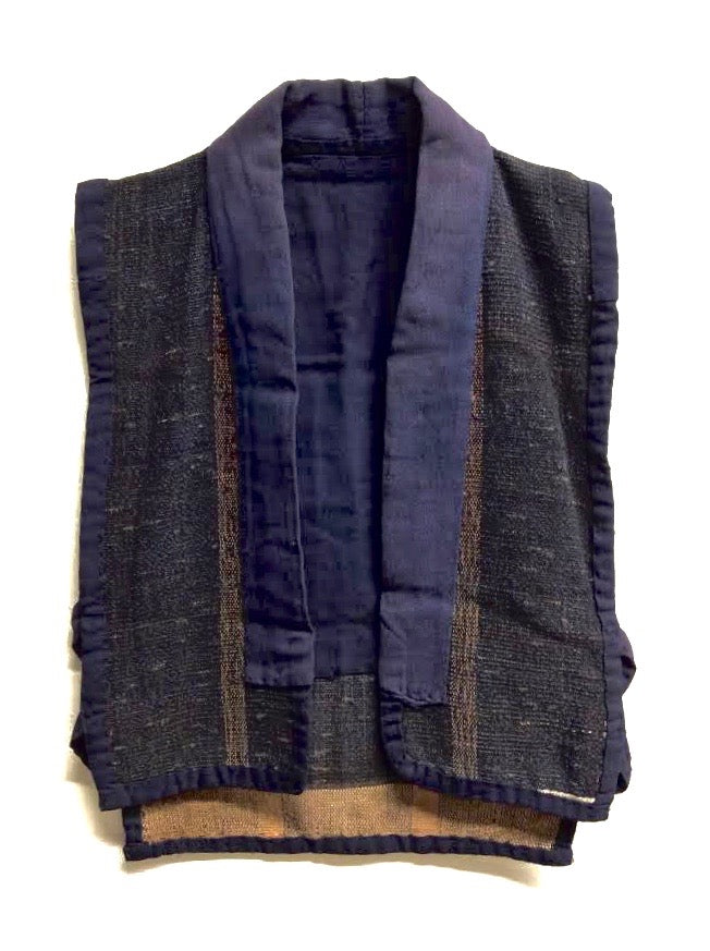 Antique Bori - Japanese Open Front Farmer's Vest | Noragi Vest