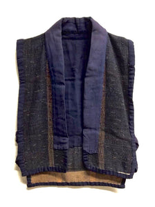 Antique Japanese Open Front Farmer's Vest | Noragi Vest