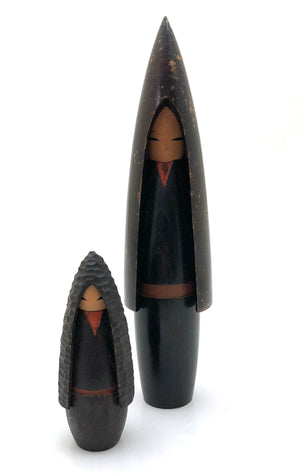 Vintage Sosaku Kokensh entitled: “Fuyu no shojo | Winter Girl” by Shouzan, Shido (1932-1995)