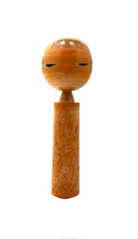 Vintage Sosaku Kokeshi by Kano, Chiyomatsu Entitled: "Hana No Rei | Spirit of the Flower"