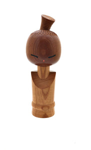 Vintage Sosaku Kokeshi entitled: “Tazurana on’nanoko | Naughty Sister” by  Aida, Seihou