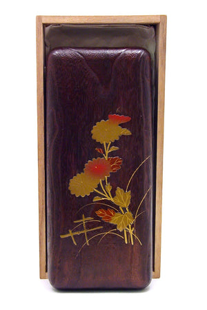 Paulownia Wood Suzuribako with Makie Lacquerwork | Japanese Calligraphy Box