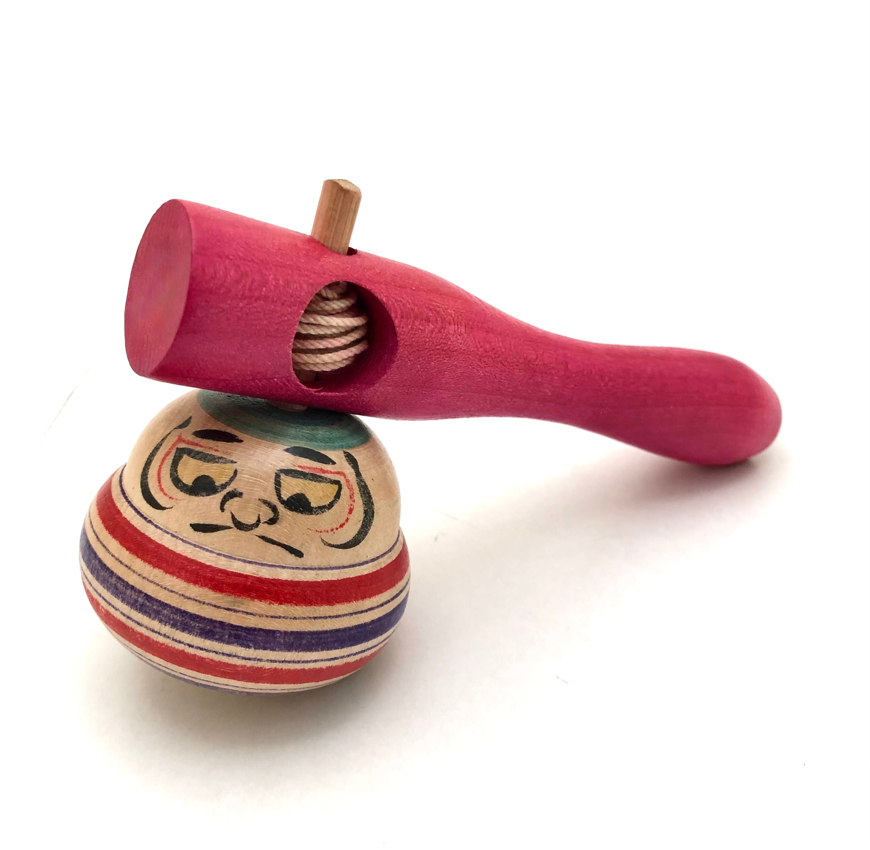 Vintage Japanese Zuguri Koma | Hand Spinning Toy