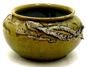 Antique Japanese Sumida-gawa Bowl with a Mythical Phoenix